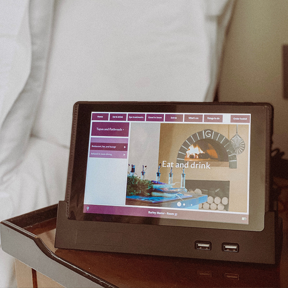 Today we're excited to announce the launch of our new digital concierge 👏 

This nifty little piece of kit allows you to place bookings &amp; orders from the comfort of your room.