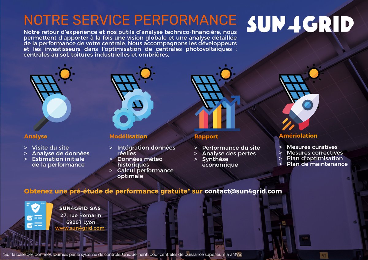 sun4grid's tweet photo. Voulez-vous booster la production de votre ancienne centrale photovoltaïque? contactez-nous! contact@sun4grid.com  #Photovoltaique https://t.co/rJb0b8BqUF