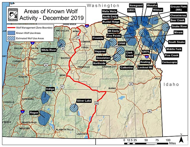 Here are the wolf ranges in OR and WA. Note that they are even in western OR and WA now. Because of their amazing dispersal ability, there is likely to be continued gene flow and continued spread. /5