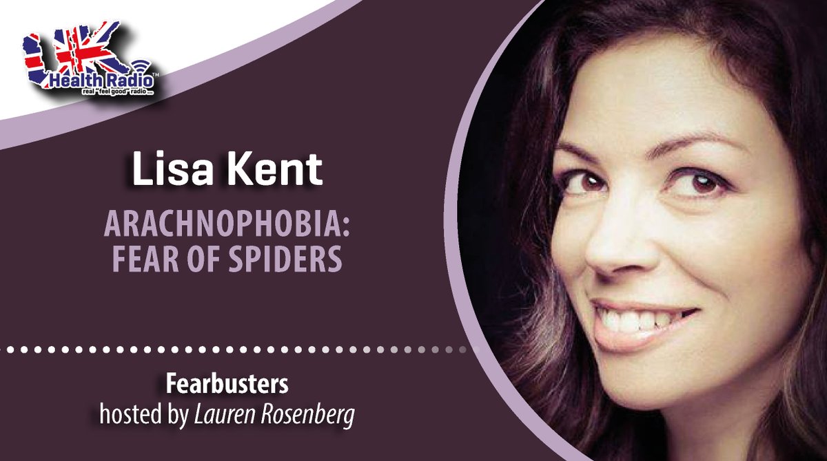 ukhealthradio's tweet photo. Listen to with Lauren Rosenberg @FearTips on @ukhealthradio - #Fear of #Spiders: Lauren #interviews @LisaKToday about her #fearofspiders & talks about how #ColorTherapy & #EFT can help this fear. #Arachnophobia 👉 📻 🎧 https://t.co/yRUVOkqLGb #fightyourfear #HappyHalloween https://t.co/2y5yvvR9IE