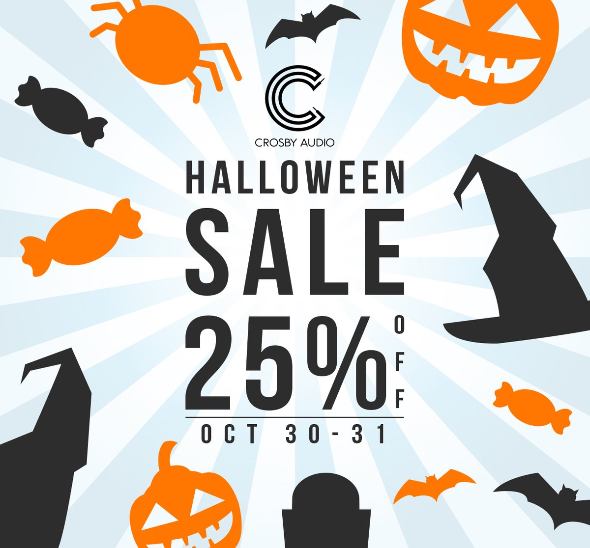 crosbyaudio's tweet photo. From Oct. 30 - 31 get 25% off store wide with coupon code: DEVILHORNS. Have a safe and Happy Halloween from Crosby Audio. 🤘🏻

https://t.co/H5SJoLuTG7

#guitar #guitarist #guitarplayer #guitarplayers #acousticguitar #piano #pianoplayer #keyboard #keyboardplayer #kidspiano https://t.co/k4ekFe8lyV