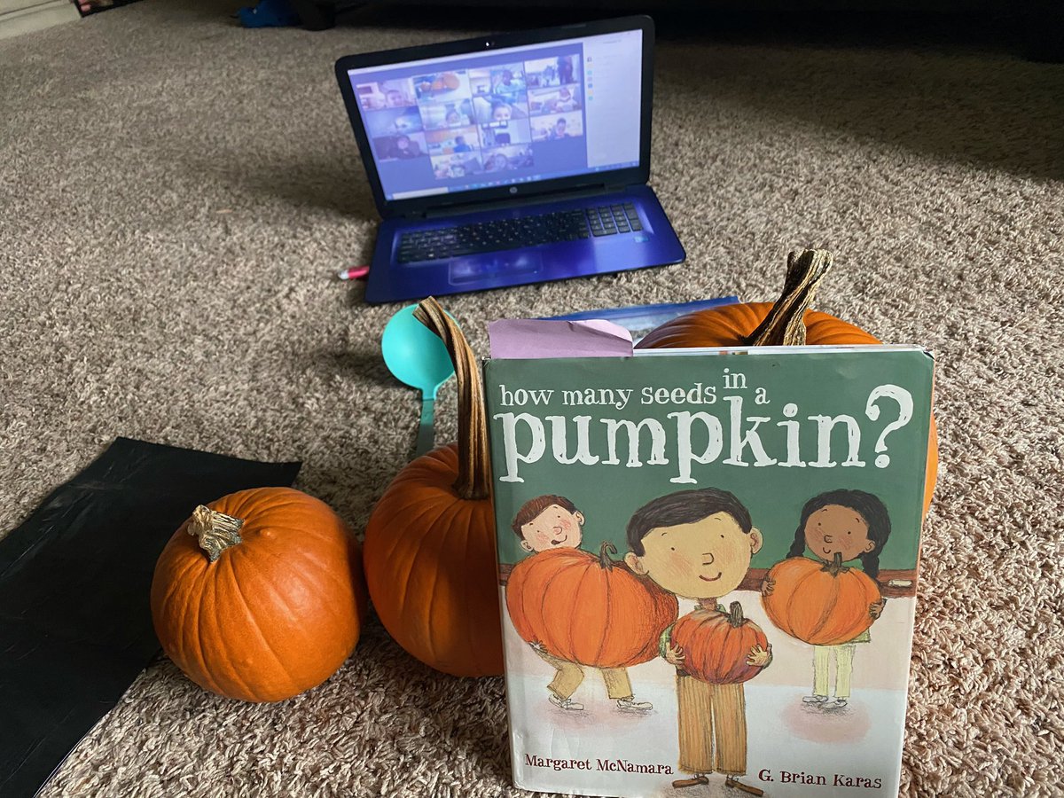 ChelseyTeacher's tweet photo. Still made one of my favorite fall activities happen virtually this year 🎃 #kindergarten #HESwildcats #weareredclay #redclayschools @HighlandsPride @HighlandsAP @RedClaySchools #fallfun https://t.co/4IEznDaKaQ