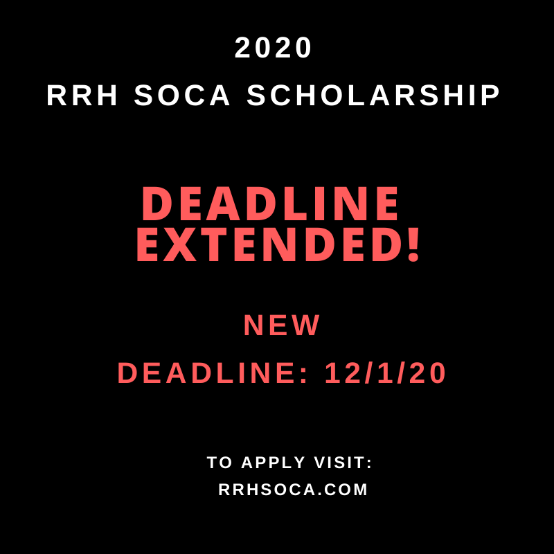 RRHSOCA's tweet photo. Due to the website issues we've been experiencing over the past month we have decided to extend the scholarship application deadline to December 1, 2020.  Link to the application can be found in our bio. 
#scholarship#caribbeanstudents#caribbeanstudentassociations https://t.co/W503r6N8aL