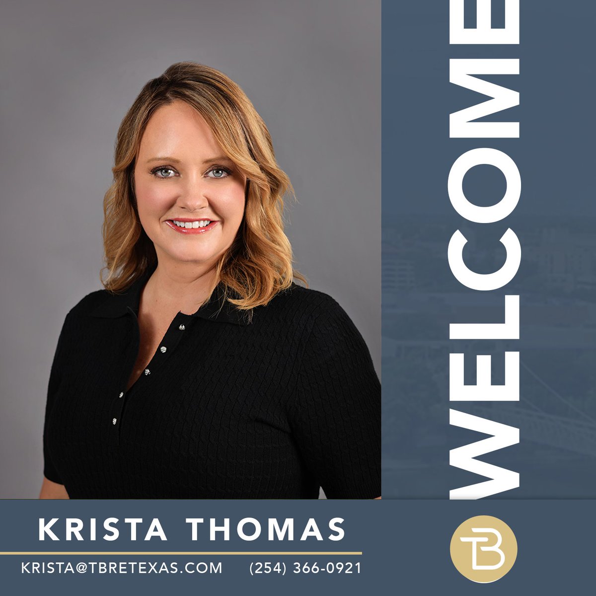 We want to welcome Krista Thomas to the Turner Behringer Real Estate family! Krista is a native Wacoan, and having lived here all of her life she is an expert on the businesses, schools, economy and market. Contact Krista for all of your real estate needs!