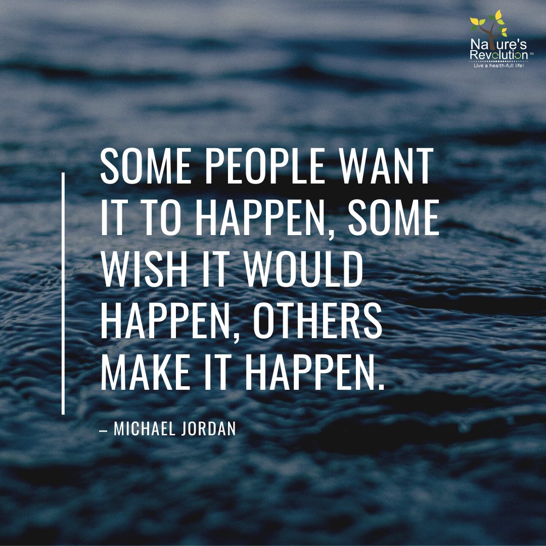 Some people want it to happen, some wish it would happen, others make it happen. #health #wellness #nutrition #naturesrevolution⠀
#weightloss #healthylifestyle #fitnessmotivation⠀
#healthyfood #fitness #workout #diet