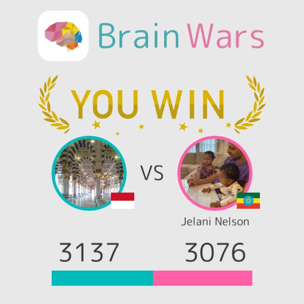 fezy_noval's tweet photo. I challenged Jelani Nelson and won:) Challenge players from around the world! #BrainWars
https://t.co/2YMTdJWKxV https://t.co/VeKFzfML8Q