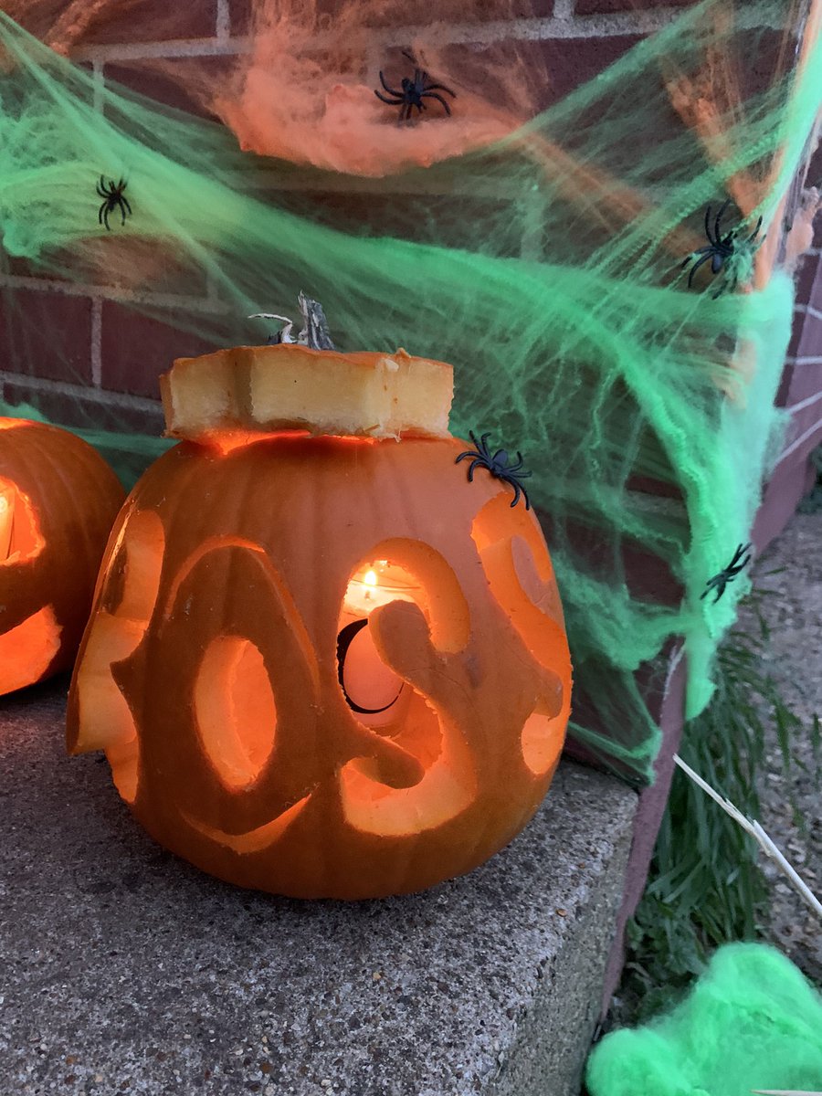 Pleaseeee can I help write my name 🤪, it’s my first #Halloween and my very first #pumpkin 🎃  #trickortreat #spookyspiders #frenchbulldogfun #bossbaby