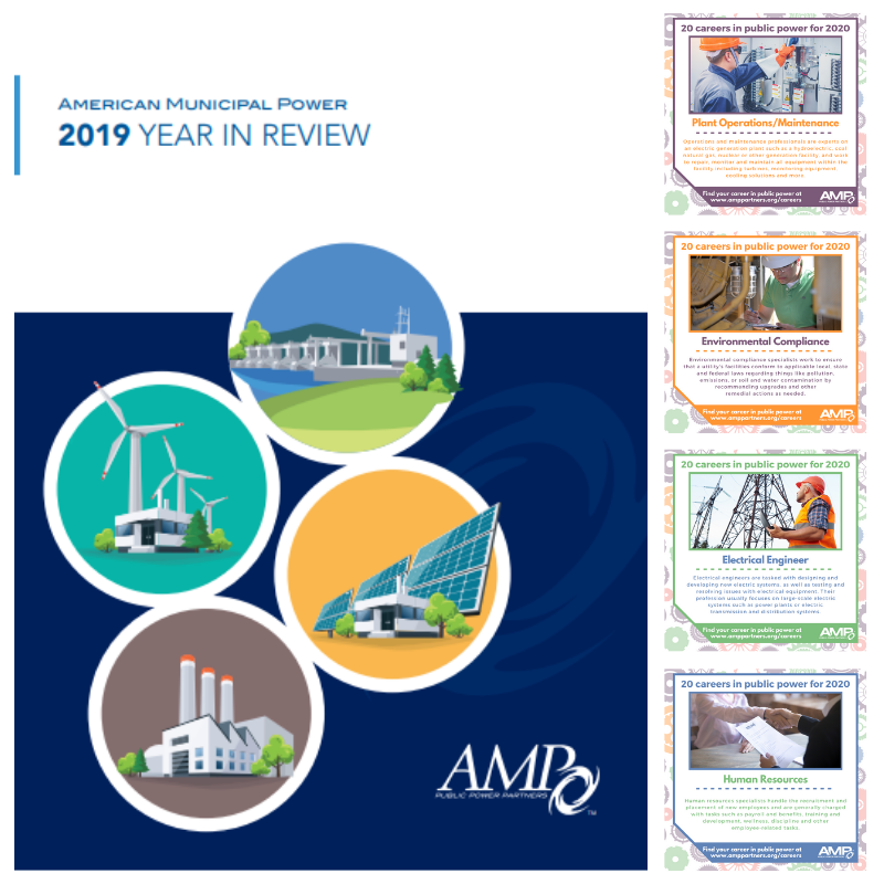 amppublicpower's tweet photo. AMP is proud to announce we have received two Excellence in Public Power Communications Awards for our 2019 Year in Review document and 20 in 2020 social media campaign! #wearepublicpower #publicpower @publicpowerorg https://t.co/Hpk5KvBbJW