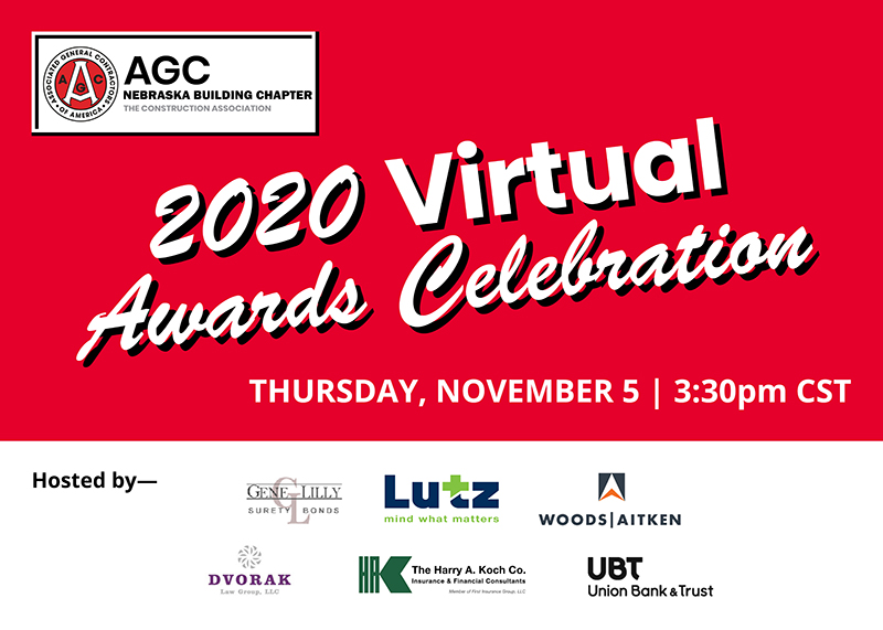 petsch_jd's tweet photo. We’re counting on YOU to join us virtually, Thur. 11/5 @ 3:30 pm CST to celebrate this year’s Awards Celebration honoring our Build Nebraska Awards and Quality People honorees!  Register today
https://t.co/Q60mcCvHvX 
#agcnebuilders #construction #constructioncareers https://t.co/SBNXZCz5lj