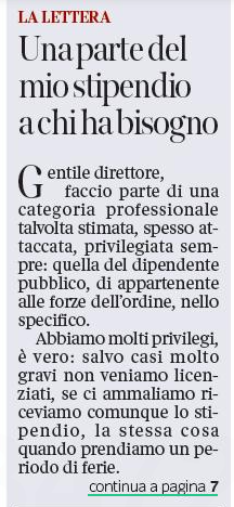 Nicus_Tarvisii's tweet photo. Che tenerezza la lettera al Gazzettino la lettera dell'agente (rigorosamente anonimo) che e' disposto a ridursi lo stipendio per #LockdownSolidale
Mi ricorda la letterina della fantomatica Viola a Luca Ghiaia... https://t.co/tNZuiBmqoH