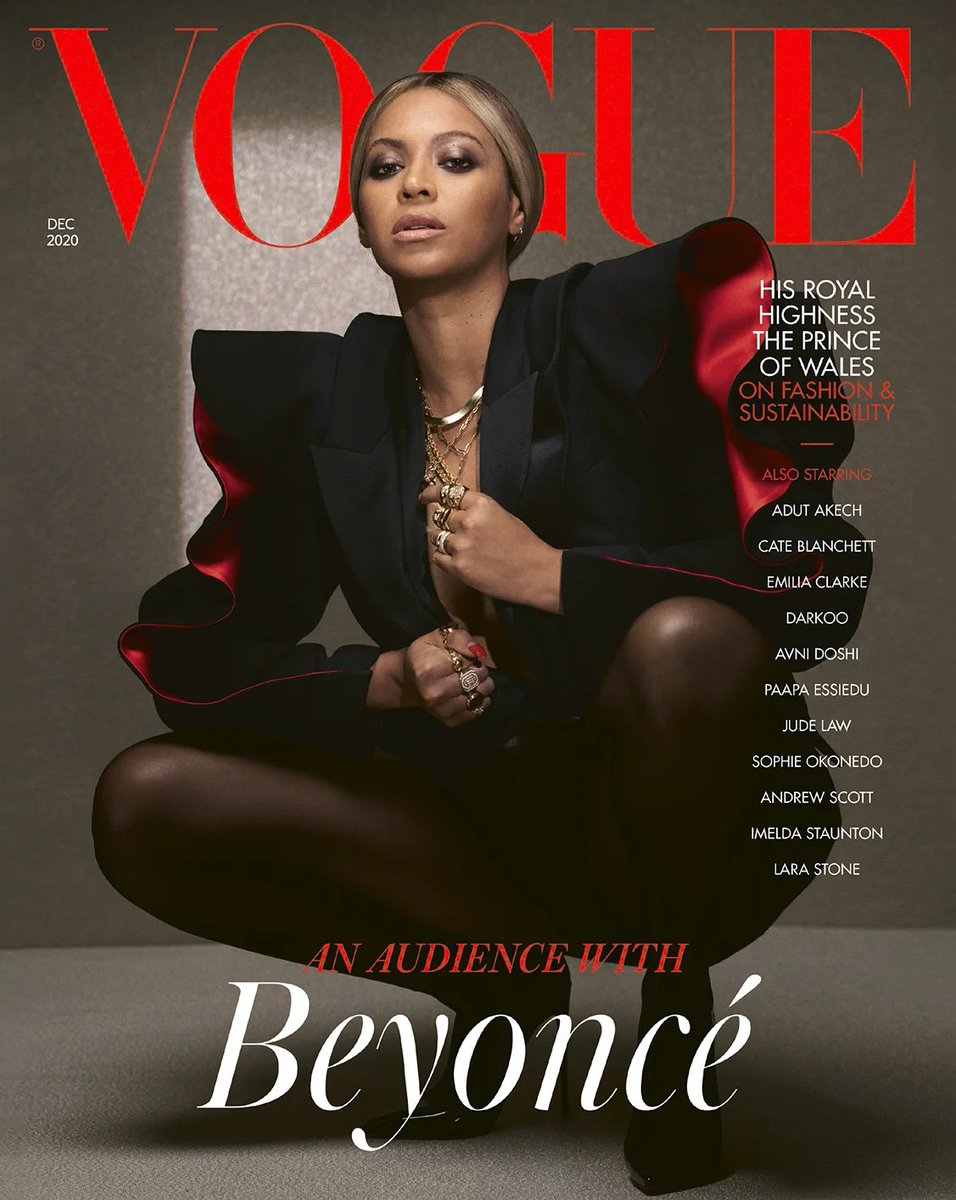 BeyLegion's tweet photo. Beyoncé covers @BritishVogue Magazine — December 2020. https://t.co/Zhh23retcT