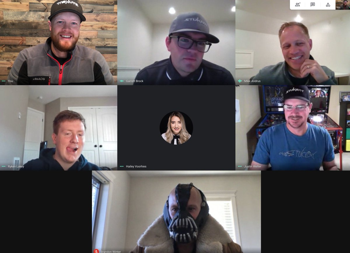 trevorerikson's tweet photo. One of these is not the same... any guess which @StukentApp team member showed up to our meeting like this? https://t.co/10iaEmxGnw