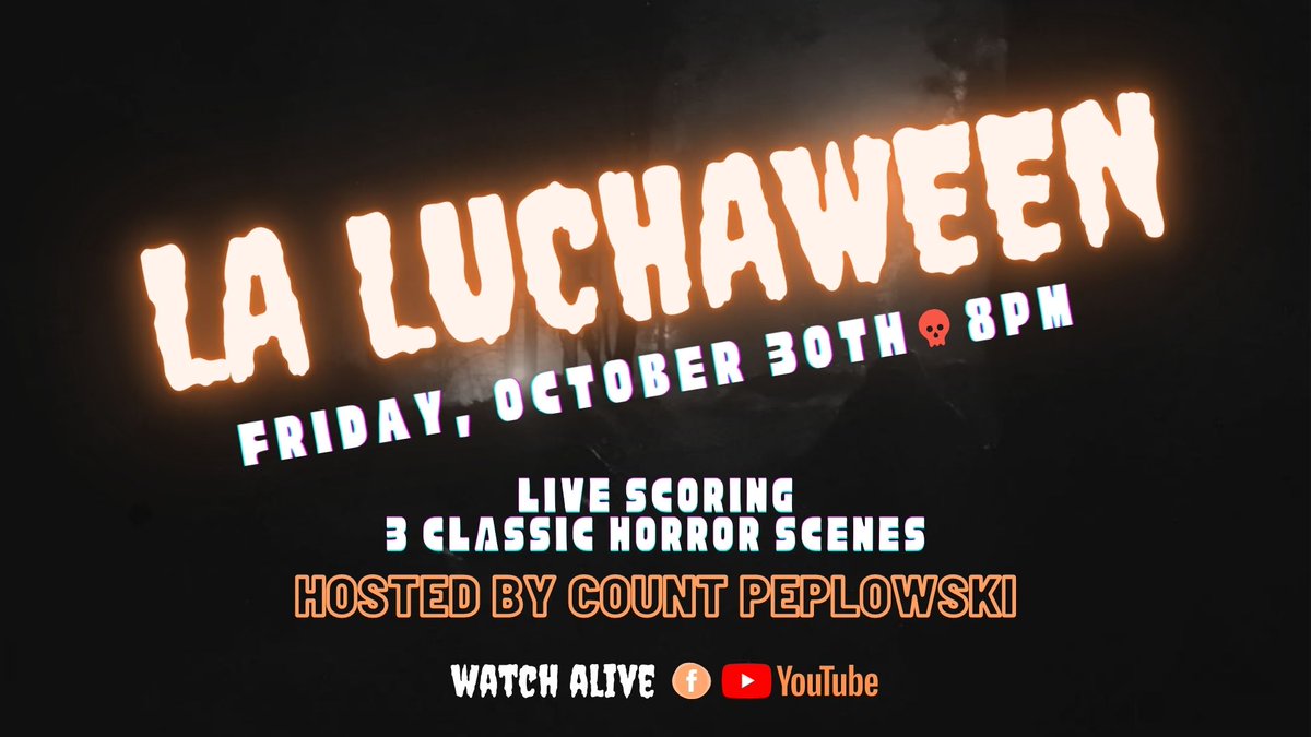 LaLuchaBand's tweet photo. Happy La Luchaween // Livestream Tonight at 8pm (EST)! - https://t.co/mLG3sf6eub https://t.co/5QNBYWuMpN
