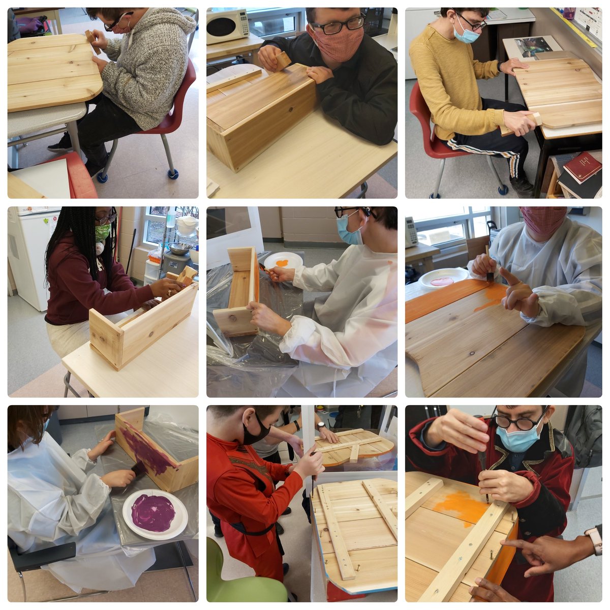 SPK_Team100's tweet photo. We love working with our friends in Mr. Day's class! Check out our colloborative project. We are pretty excited to take our pumpkin candy boxes home for Halloween!! Thanks for your guidance @MrDaySPK @StPeterOCSB @OCSBSpecEd #OCSBbeCollaborative #OCSBbeCommunity https://t.co/fZjbfEMLw2