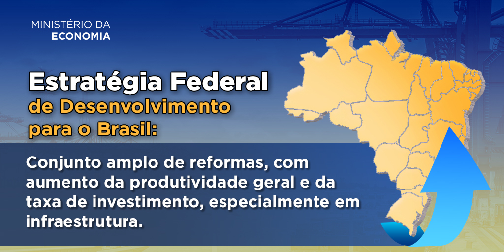 #RETOMADAECONÔMICA | A iniciativa define uma visão de longo prazo para a atuação estável e coerente dos órgãos e das entidades da administração pública federal direta, autárquica e fundacional. Saiba mais: bit.ly/3jzsiye