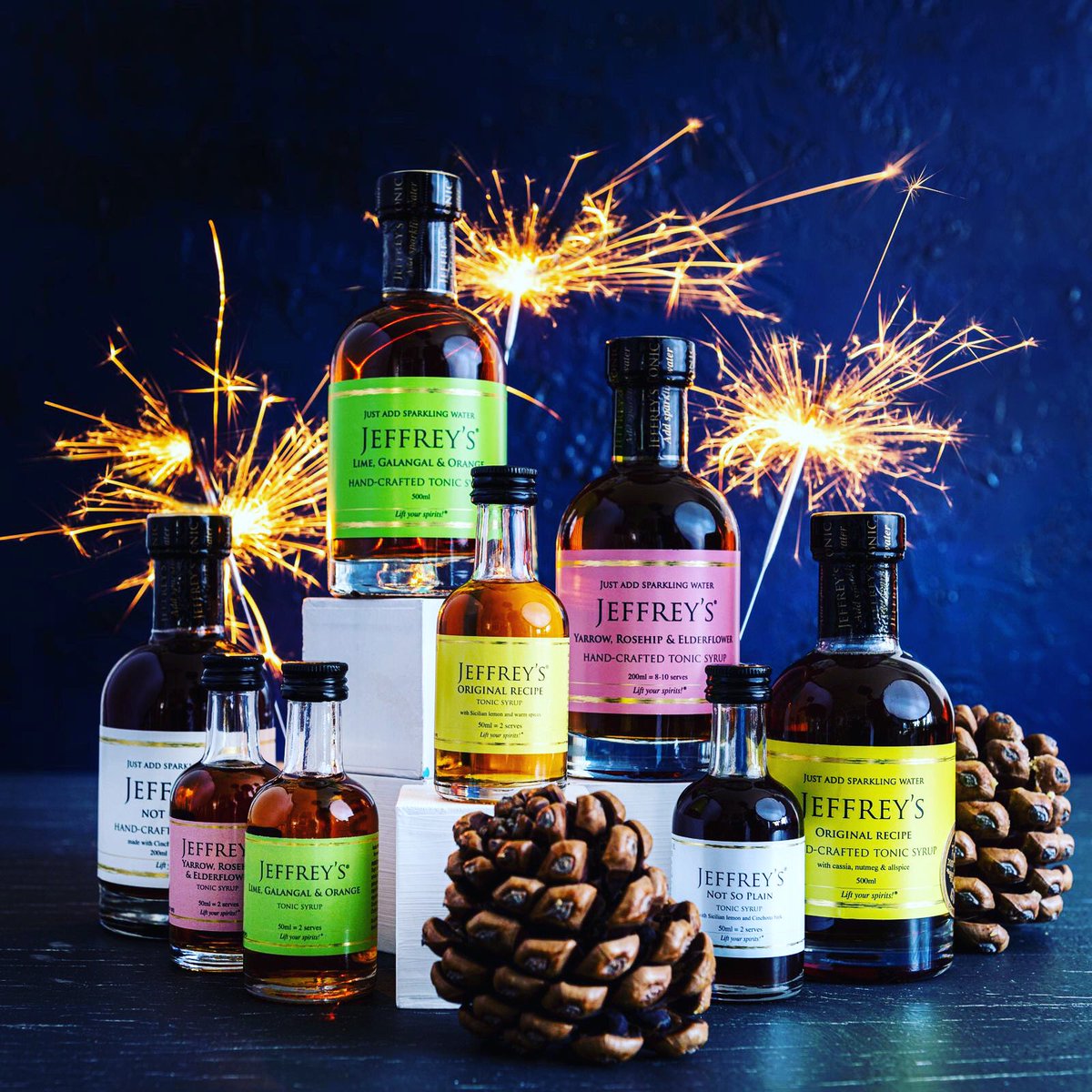 jeffreyspremium's tweet photo. ⭐️WIN⭐️A large bottle of Jeffrey’s handcrafted tonic syrup or cordial.Will make around 15 drinks!Choose your favourite flavour! Winner will be selected at random & announced Mon 2 Nov. UK only. Follow, like, RT.#ginandtonic #tonicsyrup #cordials #adultsoftdrinks #cocktails #Treat https://t.co/AXXoWjZNbm