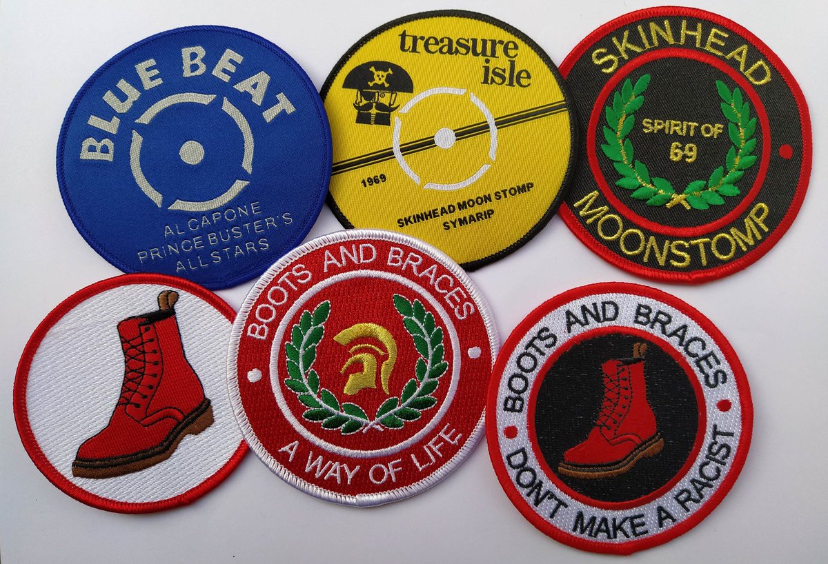 ScooterUpBCN's tweet photo. OFFER
1 Patch: 5€
3 patches: 12€
•
orders by private message
•
•
#skinhead #skingirl #skinheadgirl
#trojan #trojanrecords #reggae #ska #rocksteady #skinheadreggae #jamaican #jamaica #sharp #treasureisle #treasureislerecords #drmartens #bluebeatrecords https://t.co/UjmSdSfESl