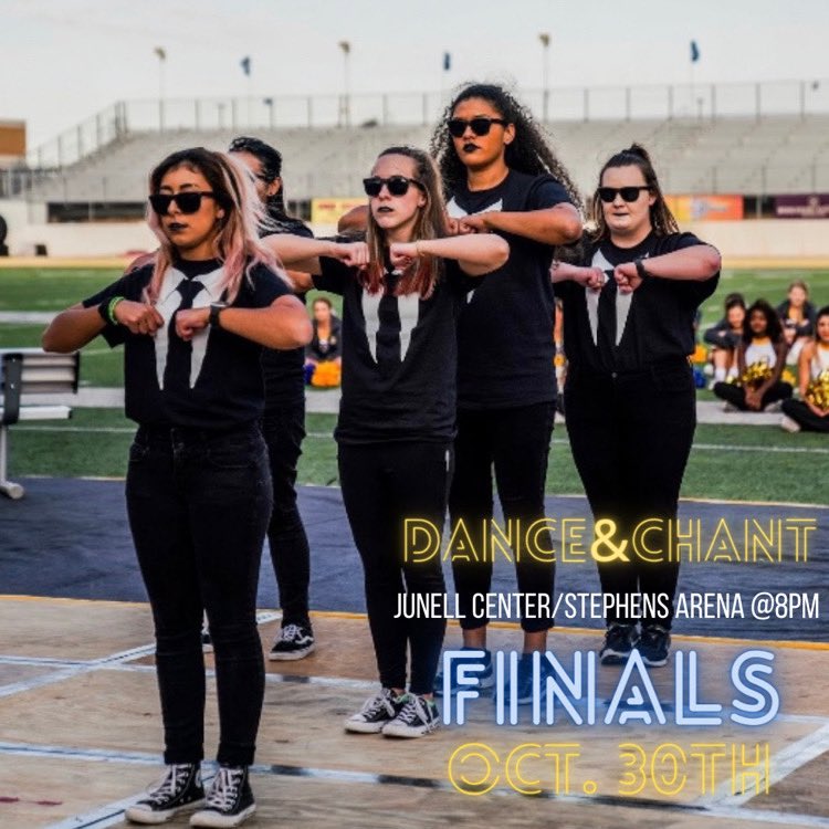 Dance and chant finals in the Junell center tonight at 8!