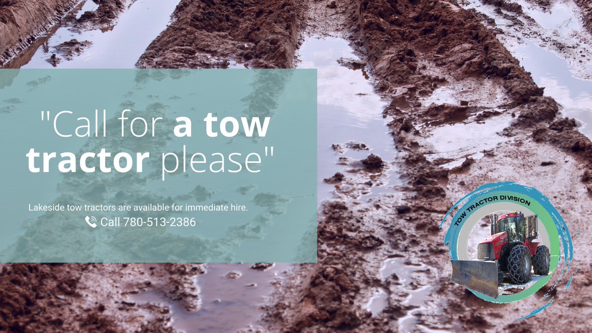 LakesideTowTrac's tweet photo. Tow Tractors are available for Immediate Hire: Call Lakeside at 780-513-2386 https://t.co/lTIBIhPSyQ