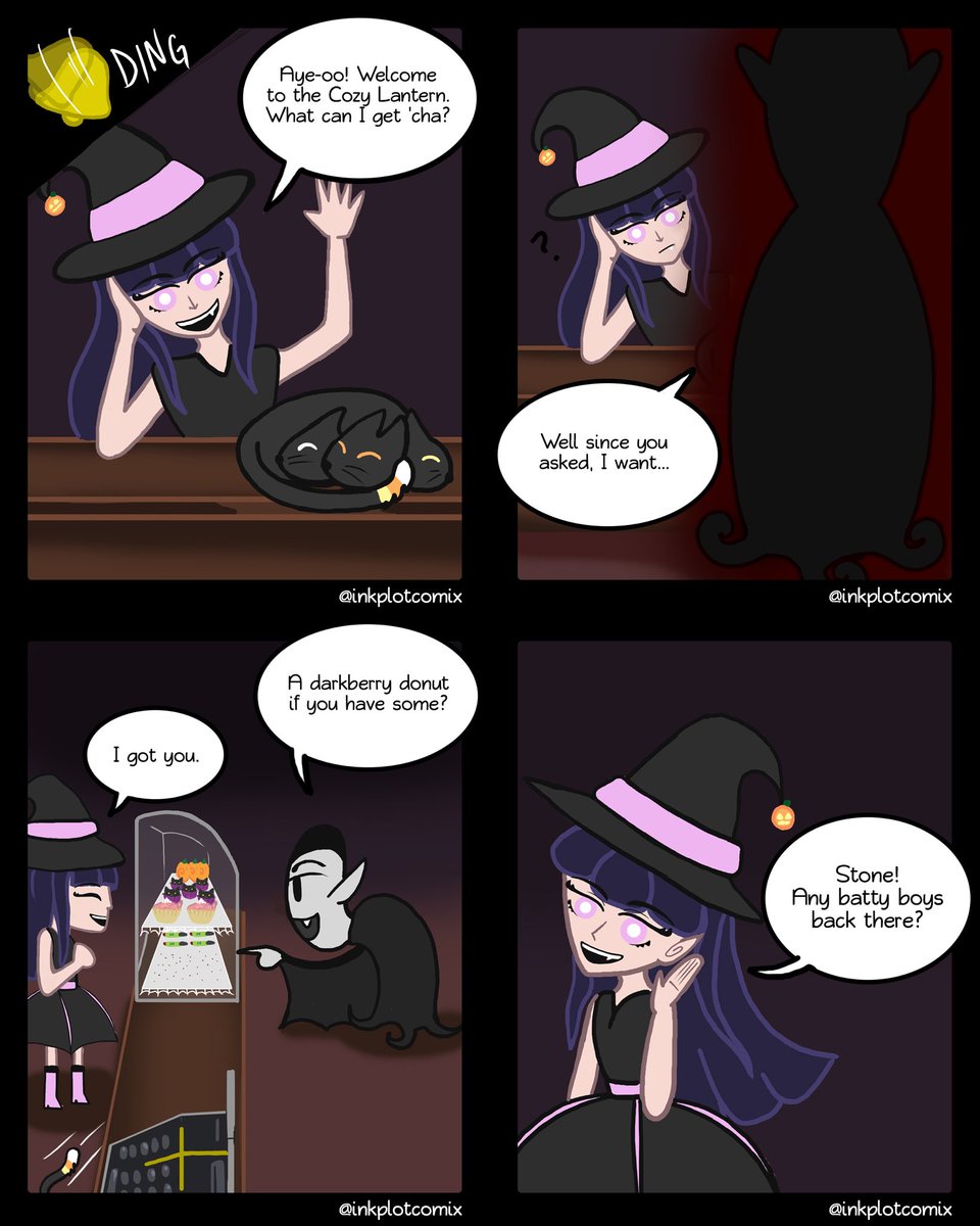 inkplotcomix's tweet photo. A special guest with a special request... #specialguest #dracula #spoopy #spoopyseason #holidayhighway #webcomic #webcomics #webtoons #twittercomic #inkplot https://t.co/0yUSZxfMSp