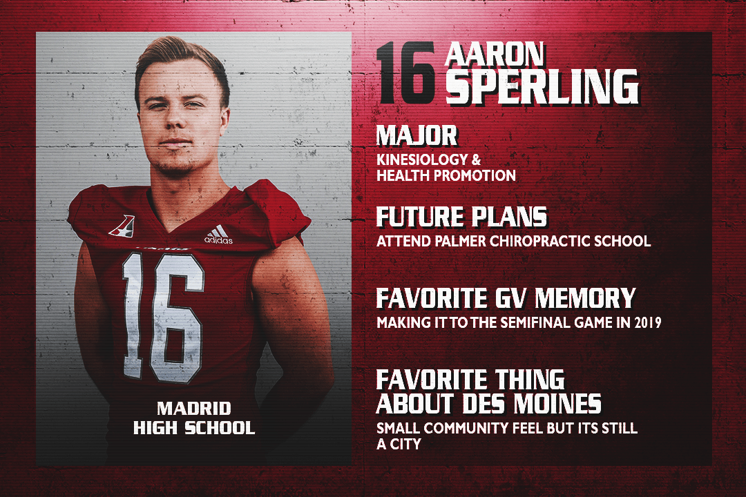 GVVikingFB's tweet photo. Honoring our Seniors, Cornerback @AaronSperling1 ‼️#VikingForLife #Next https://t.co/D7jYTdkX53