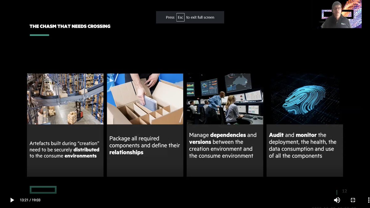 iMeritDigital's tweet photo. Starting off Day 3 of #AIWorldGov, @bowdengl, CTO of @HP, talks about difficulty of deploying #AI broadly throughout organizations. When there is a chasm and a model, both creation environment and consume environment become critical. #ModelManagements #DataPipelining #MLModels https://t.co/xFK0i2IlUM