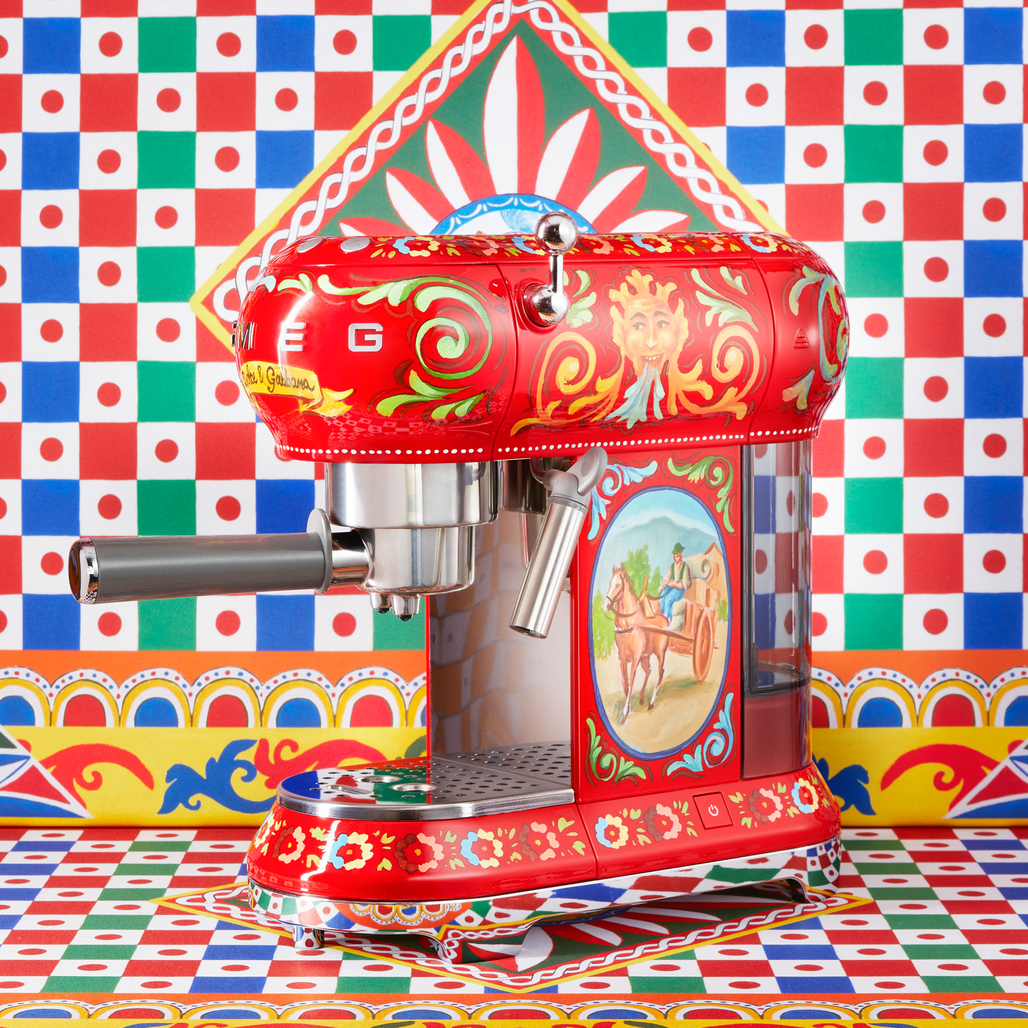 Smeg coffee machine dolce and gabbana hot sale