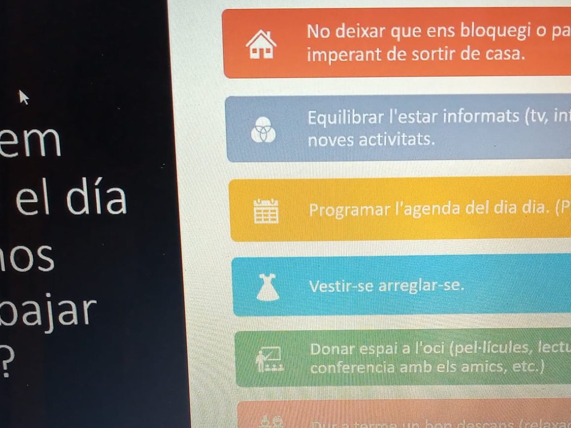 CanGavarra's tweet photo. Ahir vam iniciar el curs Gestió del clima laboral postcovid, impartit per @CoachingAbility. Com gestionar el clima laboral en l'actual entorn complex? Dijous 05/11, la propera sessió https://t.co/8n0BV3eMkd

#RRHH #cursos #formacion  #coaching #polinyacovid19 https://t.co/dEx8tdMq53