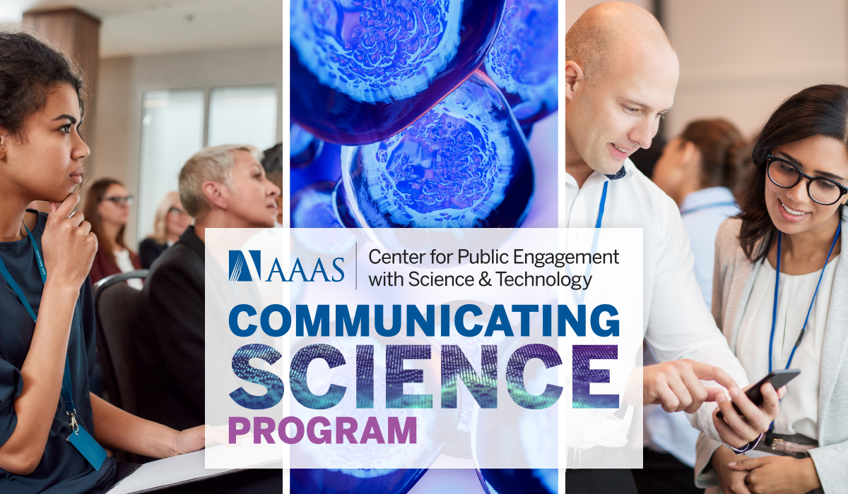 AAAS_SciComm's tweet photo. Thanks to #LeshnerFellow @LeiaStirling, we're bringing #CommSciFun to grad students at @UMIOE!
@kristinlmlewis is looking forward to learning new ways to #SciEngage while sharing promising practices from up-to-date research. https://t.co/3cS7fK2led