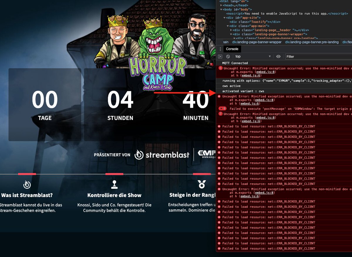 konsolenopa's tweet photo. Good Job! ๐ #streamblast #horrorcamp https://t.co/NL4DAEzncn
