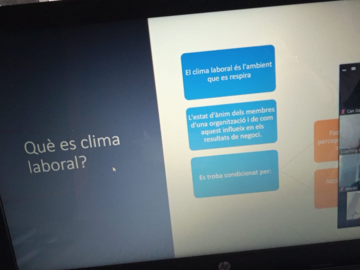 CanGavarra's tweet photo. Ahir vam iniciar el curs Gestió del clima laboral postcovid, impartit per @CoachingAbility. Com gestionar el clima laboral en l'actual entorn complex? Dijous 05/11, la propera sessió https://t.co/8n0BV3eMkd

#RRHH #cursos #formacion  #coaching #polinyacovid19 https://t.co/dEx8tdMq53