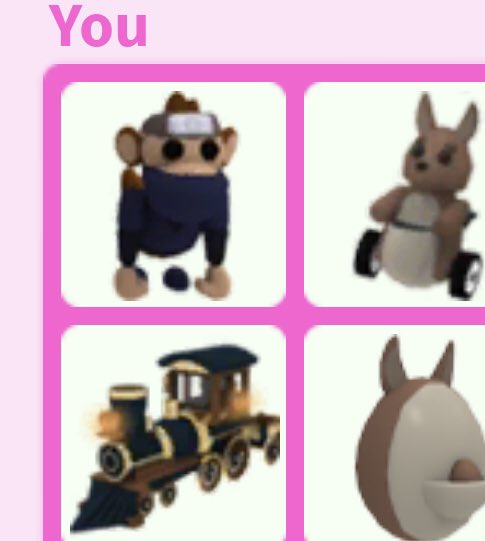 haylee825's tweet photo. Who has a full grown ninja monkey my offer is 2 aussi eggs.   Normal ninja monkey, train  and kangaroo stroller https://t.co/ZVRJSqAx21