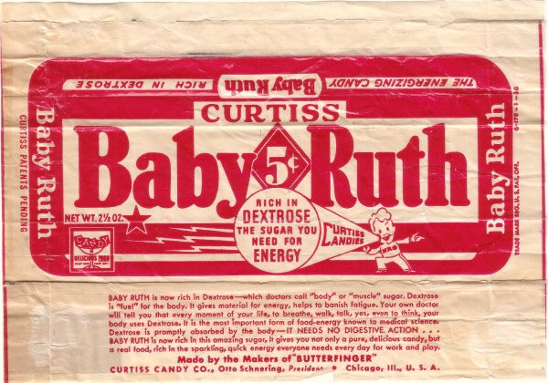 jimmy dobyne (the loss of a teardrop diamond)through my extensive research (i.e a quick 2 minute google search) I have discovered he’d have a supply of baby ruth