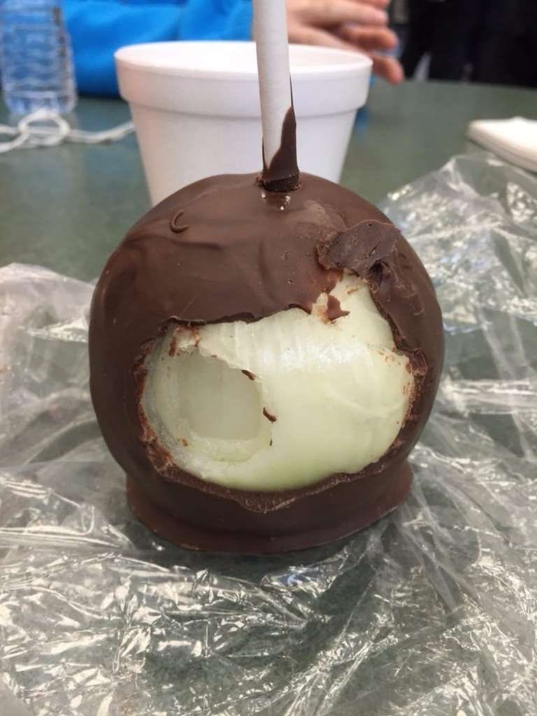 bryce (fierce people)gives them onions coated in chocolate because he’s an evil little shit who enjoys watching their faces of disappointment