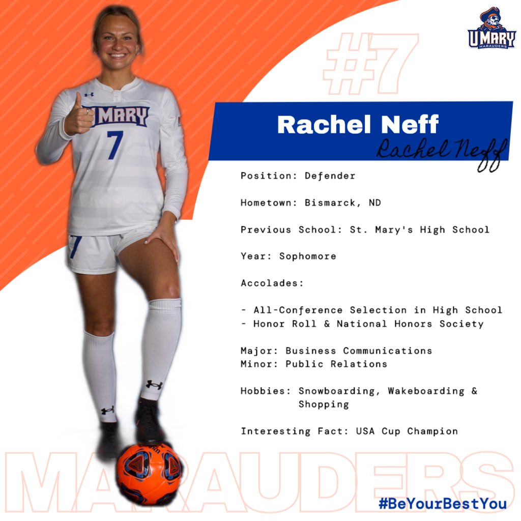 UMaryWSoccer's tweet photo. #FeatureFriday is here...meet these 3 FIERCE competitors...Emma Snider, Rachel Neff, &amp; Alonna Allickson. You can learn more about them on our FB and Insta stories too! #LifeAtMary #BeYourBestYou #HooksUp 💙⚽️🧡 https://t.co/20PIJK66bp