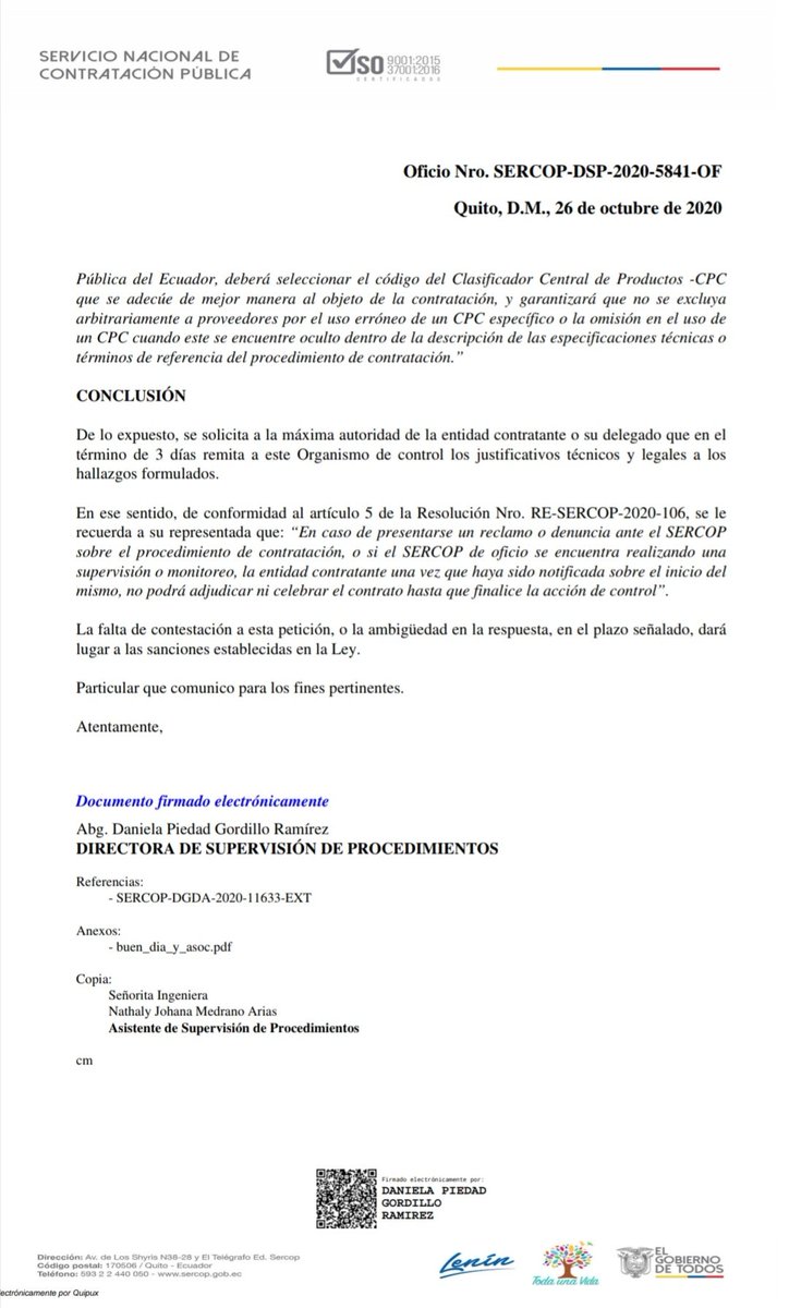 atraslym's tweet photo. La @radioplatinumec da espacio a @GerenciaCNT para que hable con displicencia de 240 familias en el desempleo, le solicitamos nos dé espacio a nosotros también para hablar con argumentos legales. Miren estos documentos de @SERCOPec #ProcesosTransparentes https://t.co/a0UQ9O0xdo