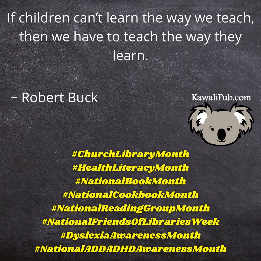 KawaliPublish's tweet image. At #KawaliPublishing we haven&apos;t missed the irony of #ChurchLibraryMonth #HealthLiteracyMonth #NationalBookMonth #NationalCookbookMonth #NationalReadingGroupMonth #NationalFriendsOfLibrariesWeek all share October with #DyslexiaAwarenessMonth and #NationalADDADHDAwarenessMonth