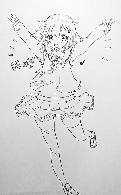 塗り絵にどうぞ( *'艸`)(使えるかはわからないけど) 