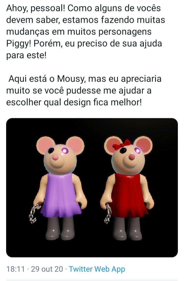 Qual personagem você é em piggy?