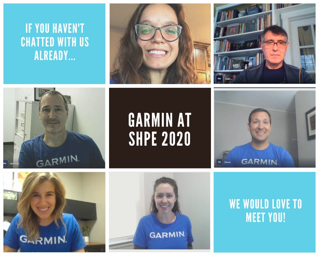 GarminCareers's tweet image. If you haven't met our team at the @SHPE National Convention, there's still time! Those attending can visit our booth at: ms.spr.ly/6018TAs4E

Stop by today and say hello! #SHPE2020 #HispanicsinSTEM