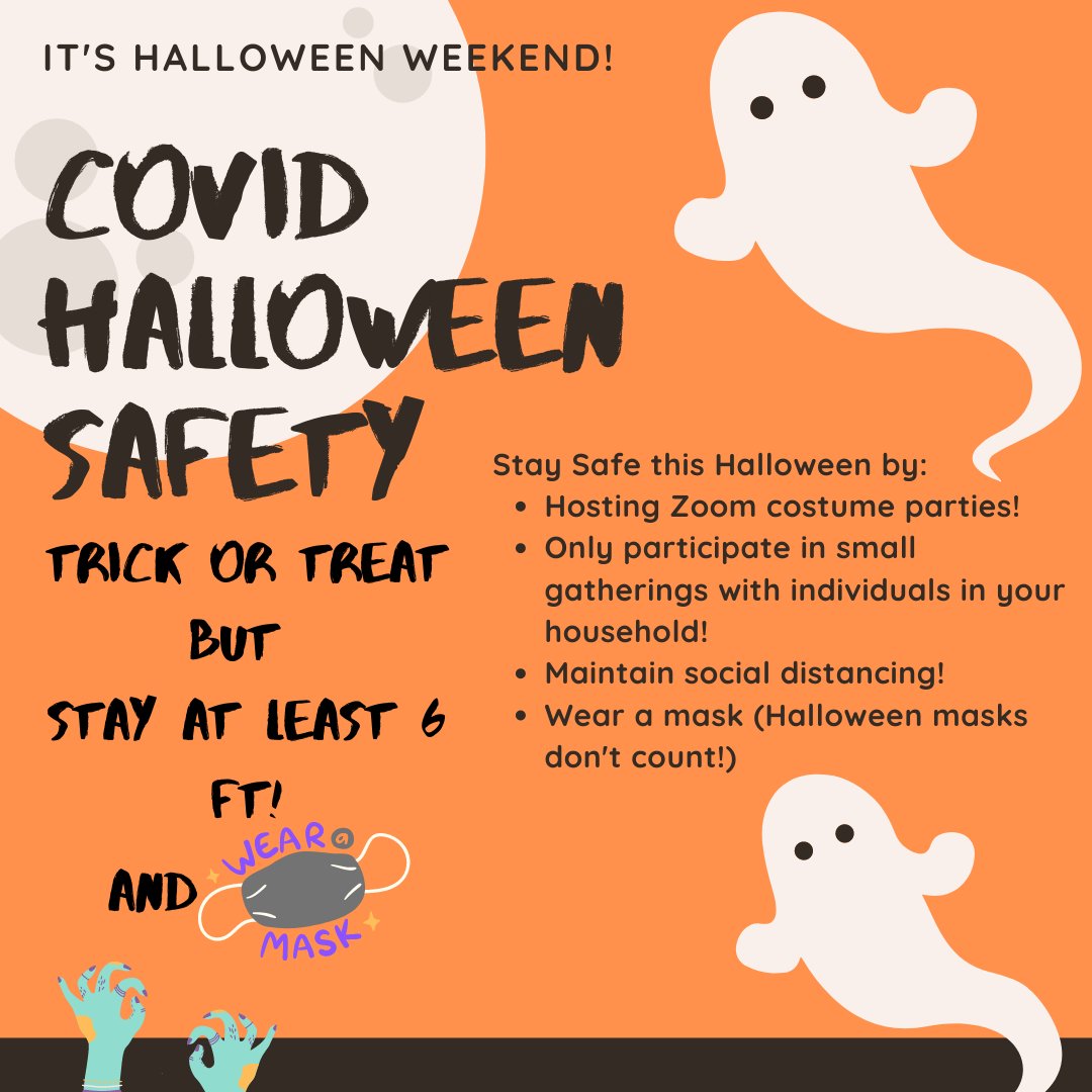 Boo! It''s Halloween Weekend! Although Halloween may look a little different this year, there are still many ways to celebrate safely! #Halloween2020 #SafetyFirst #SocialDistancing