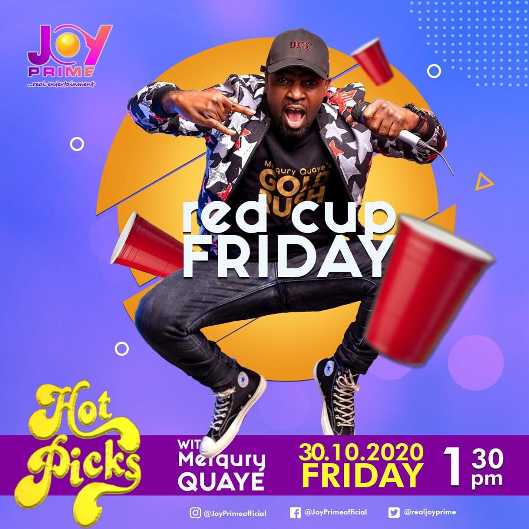 omarion_mc's tweet photo. Where my Party people dey!!!!!? Zoom in on a Red Cup and join @merquryquaye on @JoyPrimeTV  via Zoom from 1:30pm to 2:30pm #hotpickswithmerqury #redcupfriday https://t.co/KH1s4RJeYt