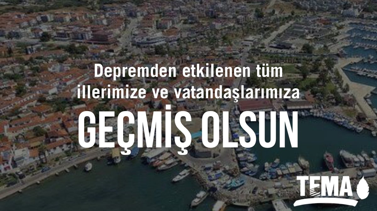 Ege Denizi açıklarında 6.8 büyüklüğünde meydana gelen #deprem nedeniyle üzüntü içindeyiz. Depremden etkilenen tüm illerimize ve vatandaşlarımıza geçmiş olsun dileklerimizi iletiyoruz. Can kaybının olmamasını diliyoruz.