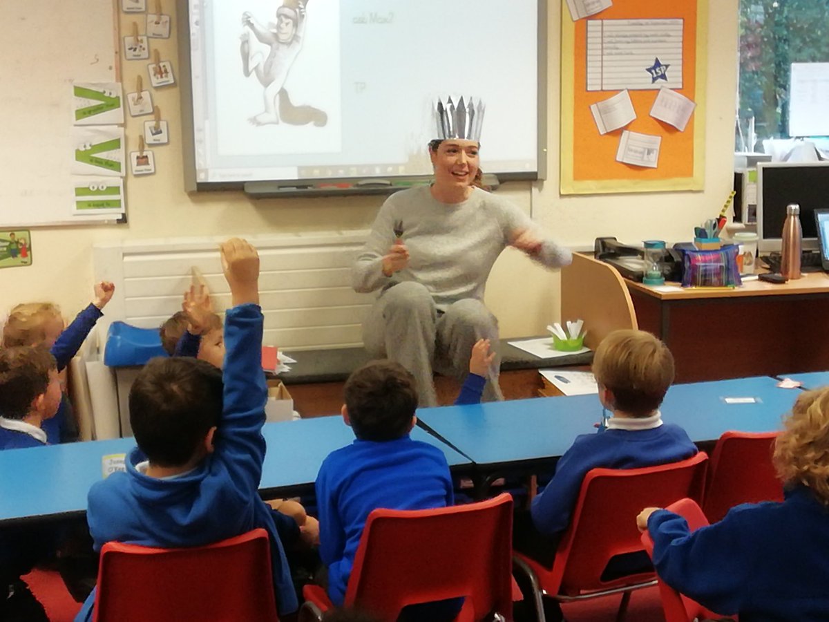 GPSMrsTreacy's tweet photo. Yesterday we had a special visitor to year 1. Max from 'Where the Wild Things Are' came and caused mischief. The children formed their own questions and asked Max to find out more about him! #year1 #GreystokeEnglish https://t.co/oDKkpGICvU