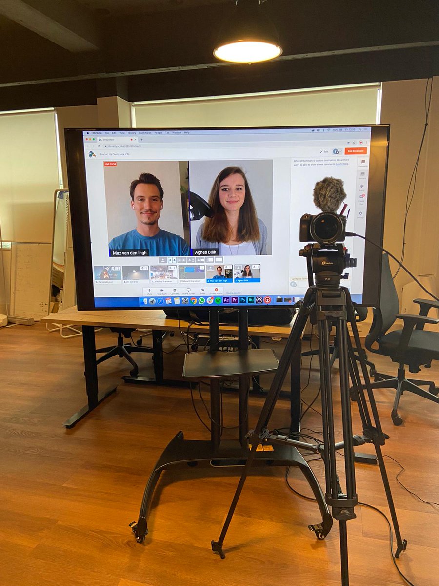 productupconf's tweet photo. Product Up Day 2 is about to kick off but first, we want to introduce you to our 2 moderators of the day!🚀 The Founder of Unmuted, Max van den Ingh and the Founder of Raw &amp; Real Media, Agnes Bilik will guide you through this journey on the second day of Product Up! Join us 😉 https://t.co/WP642R484X