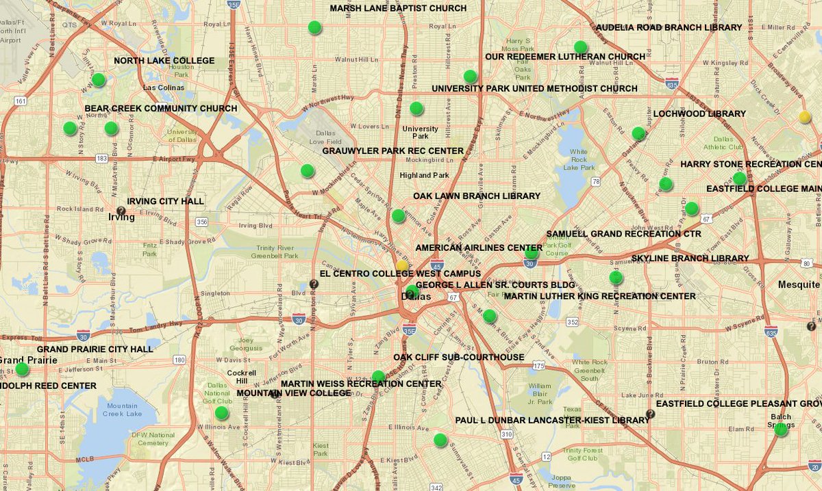 NicGarcia's tweet photo. Good morning, Dallas! Y'all are just 25,791 voters away from the largest turnout (raw votes) in county history! 

That said, my neighborhood polling location had no line. And I see a lot of green on this map! 

Remember, today is the LAST ‼️ day to vote early. https://t.co/hB9D5qt9ed