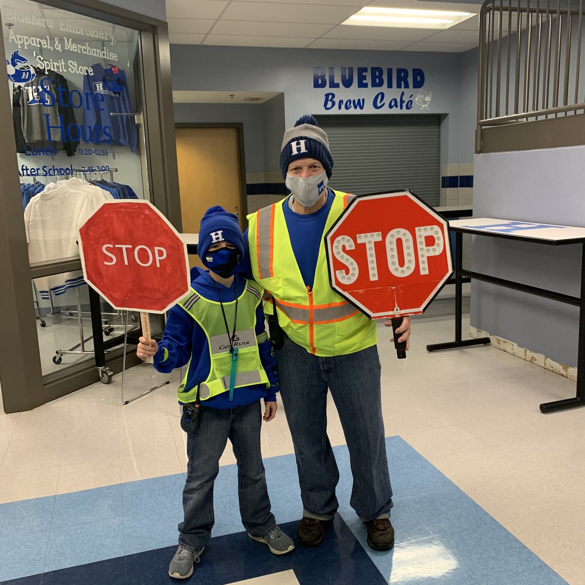 FcsHighlands's tweet photo. Halloween at HHS... my youngest dressed as Mr. Guy Ponzer. A wonderful role model and mentor for all age groups! https://t.co/JQZkthAriK