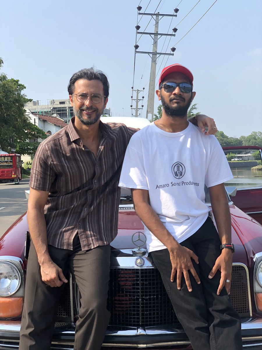 ihshaniqbal's tweet photo. Finally a proper photo with Mr. Ali Kazmi. What a brilliant character! From day one till wrap day. It was an amazing journey. I am proud to be a part of it. #ShootingDiaries🎥 #FunnyBoy #LifeinPicture @ Colombo, Sri Lanka https://t.co/ber93UA2nD