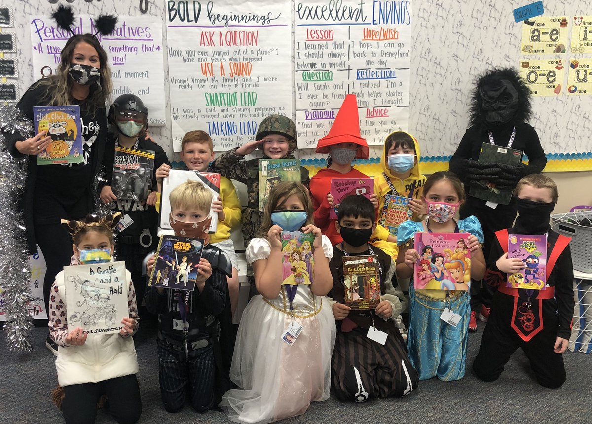Mrs. Shuler’s BOO CREW is ready for the Storybook Parade! 👻 <a href="/PowellCISD/">Powell Elementary, Conroe ISD</a>