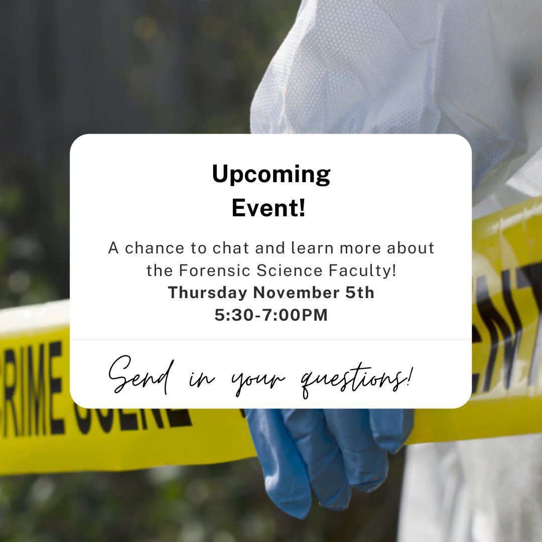 Forensic Science Student Association tweet media